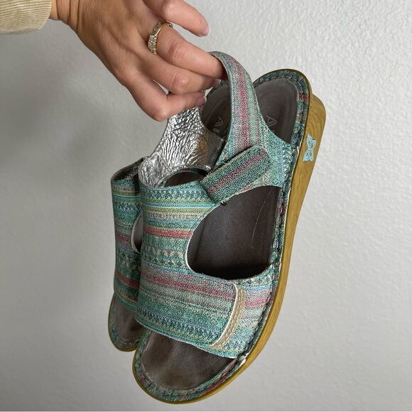 Alegria Viki Seascape Multi Color Comfort Sandals Size 7 - Picture 6 of 6